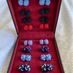 Knot cuff links set